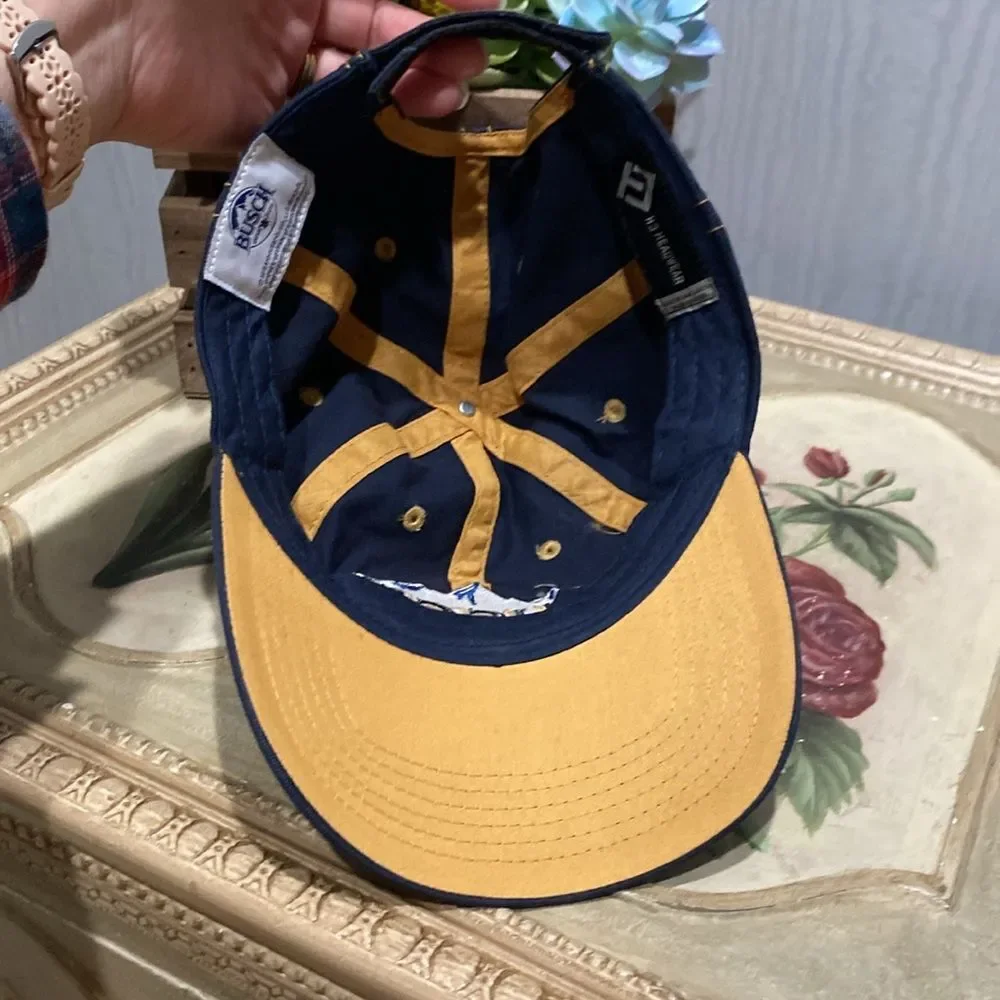 H3 Headwear Busch Beer Adjustable Baseball Cap Blue